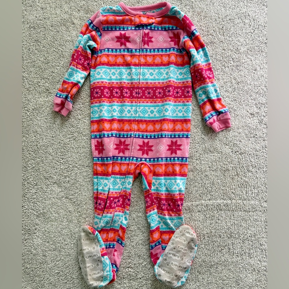 Carter's Vibrant Patterned Footie Pajama